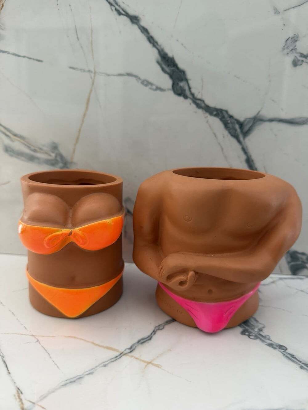 Vintage 1989 Barton Kool Buddies Koozies Bikini Drink Can Holder Cooler 2 Set